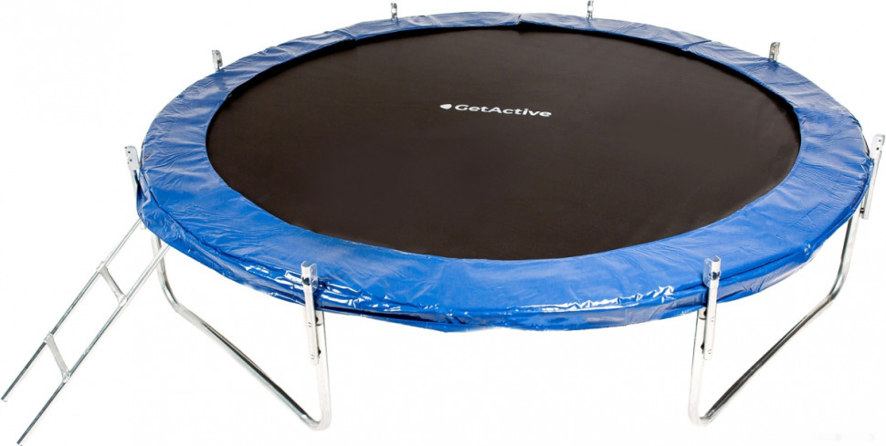 Батут GetActive Jump 10ft - 312 см складной, лестница, сетка (синий)