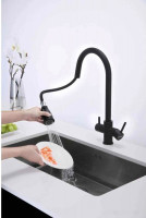 Смеситель Paulmark Lange La214212-418 (черный металлик)