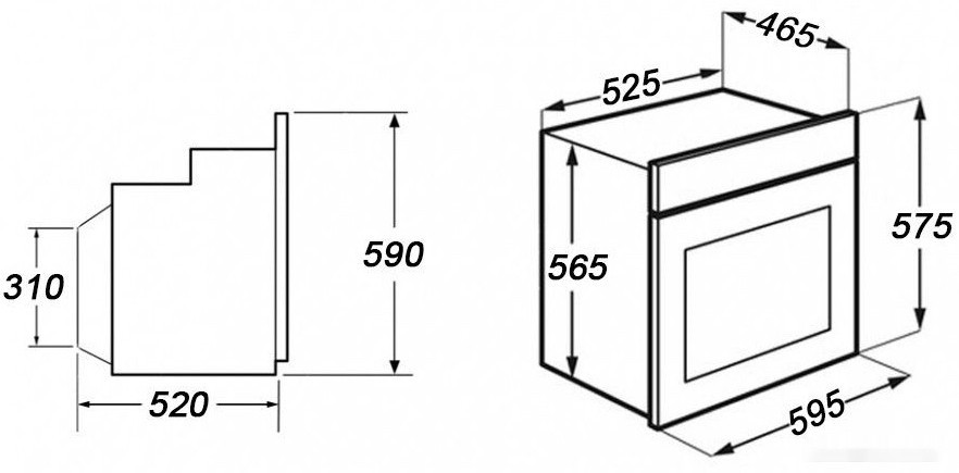 Духовой шкаф GrandGermes OCE-60WH-09