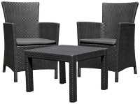 Набор садовой мебели Allibert Rosario balcony set (графит)