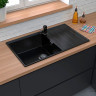 Кухонная мойка GranFest GF-LV-860L (черный)