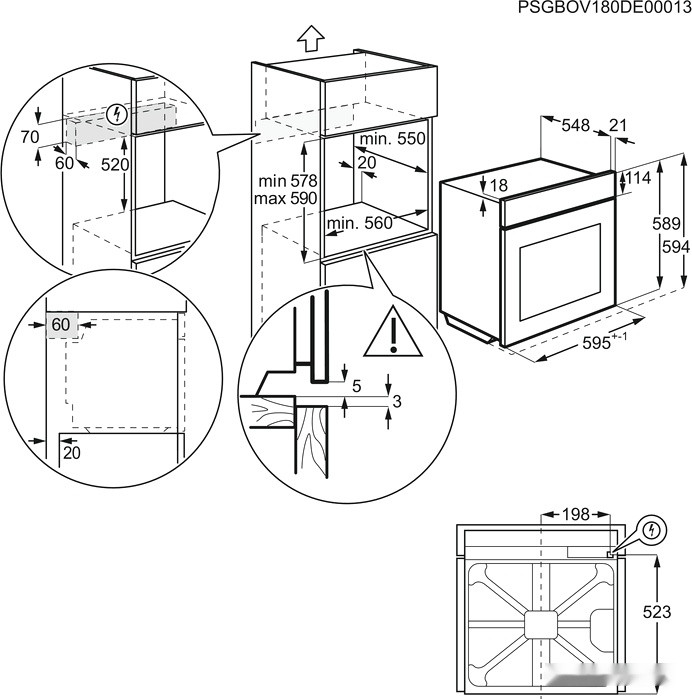 Духовой шкаф Electrolux EOD5C71X