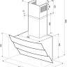 Вытяжка Krona Inga 600 push button (черный/нержавеющая сталь)