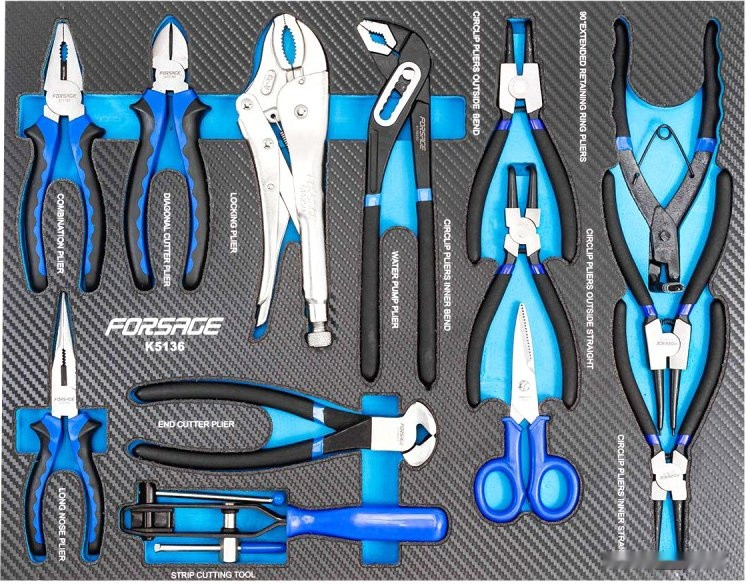 Набор пассатижей Forsage F-K5136 (13 предметов)