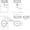 Умывальник Kerama Marazzi Artbasin Vento 53х38 VE.wb.50\WHT