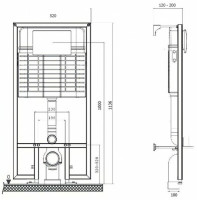 Система инсталляции Pestan Sava Fix Slim SET40006467