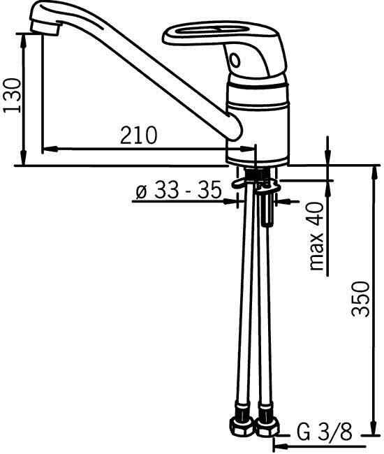 Смеситель Oras Safira 1030F