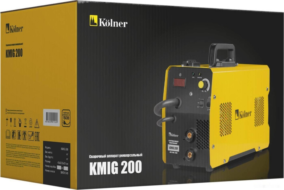 Сварочный инвертор Kolner KMIG 200