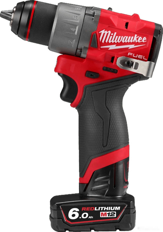 Дрель-шуруповерт Milwaukee M12 FUEL M12FDD2-602X 4933479875 (с 2-мя АКБ 6 Ач, кейс)
