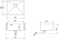 Кухонная мойка AquaSanita Dera DER100L-G (золотистый)