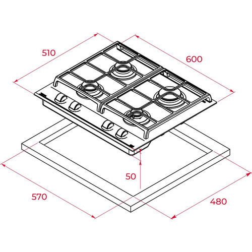 Варочная панель Teka GBC 64100 KBN (черный)