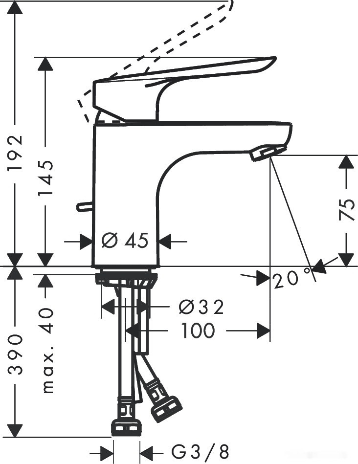 Смеситель Hansgrohe Logis E 71177000