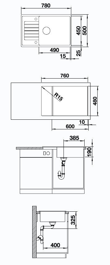 Кухонная мойка Blanco ZIA XL 6S Compact кофе