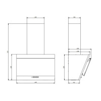 Вытяжка Elikor Коралл 50П-430-К3Д (черный)