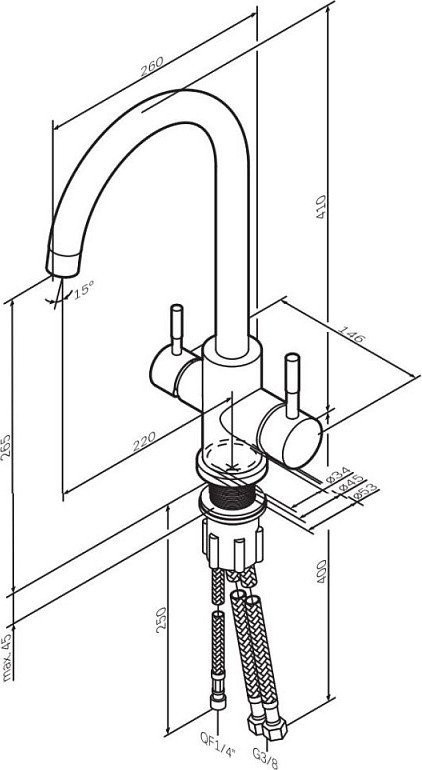 Смеситель Am.Pm X-Joy S F85B07722