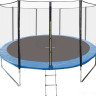 Батут GetActive Jump 14ft - 435 см лестница, сетка, кольцо (синий)