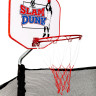 Батут GetActive Jump 14ft - 435 см лестница, сетка, кольцо (синий)