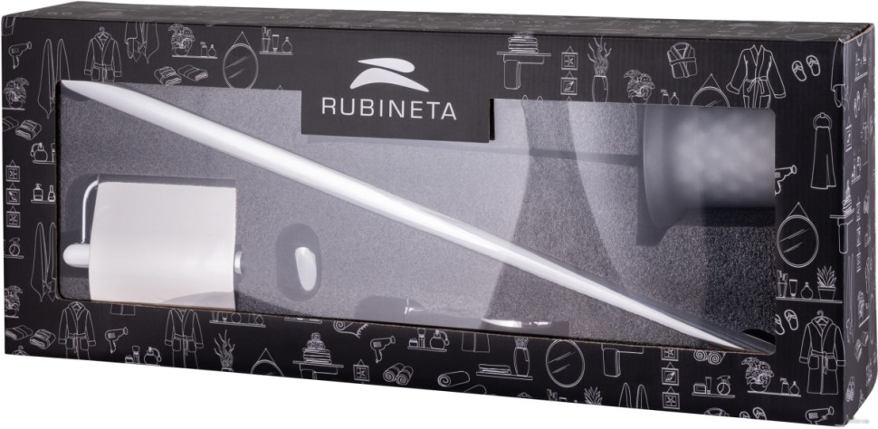 Набор для туалета Rubineta Este 670117 (хром)