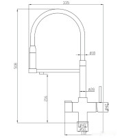 Смеситель Zorg Hammer SH 2003 (сатин)