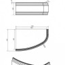Экран для ванной Cersanit Joanna 140 A63360