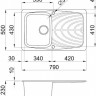 Кухонная мойка Elleci Master 300 G68 Bianco Titano
