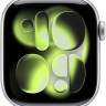 Умные часы Apple Watch Series 11 46 мм (алюминиевый корпус, серебристый/фиолетовый туман, спортивный силиконовый ремешок S/M)