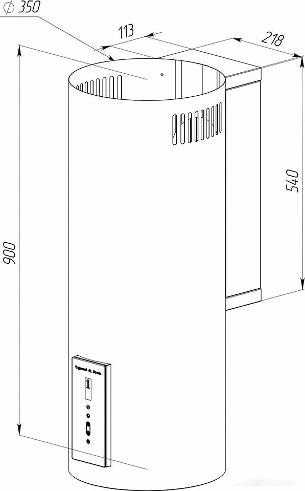 Вытяжка Zigmund & Shtain K 146.4 W