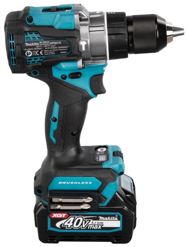 Ударная дрель-шуруповерт Makita HP001GD201 (с 2-мя АКБ, кейс)