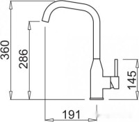 Смеситель Elleci Dora K96 White