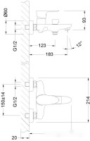 Смеситель Lemark Nero LM0214C