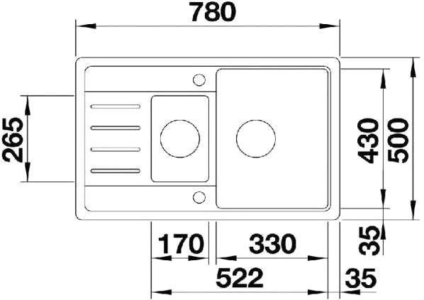 Кухонная мойка Blanco Legra 6S Compact жасмин