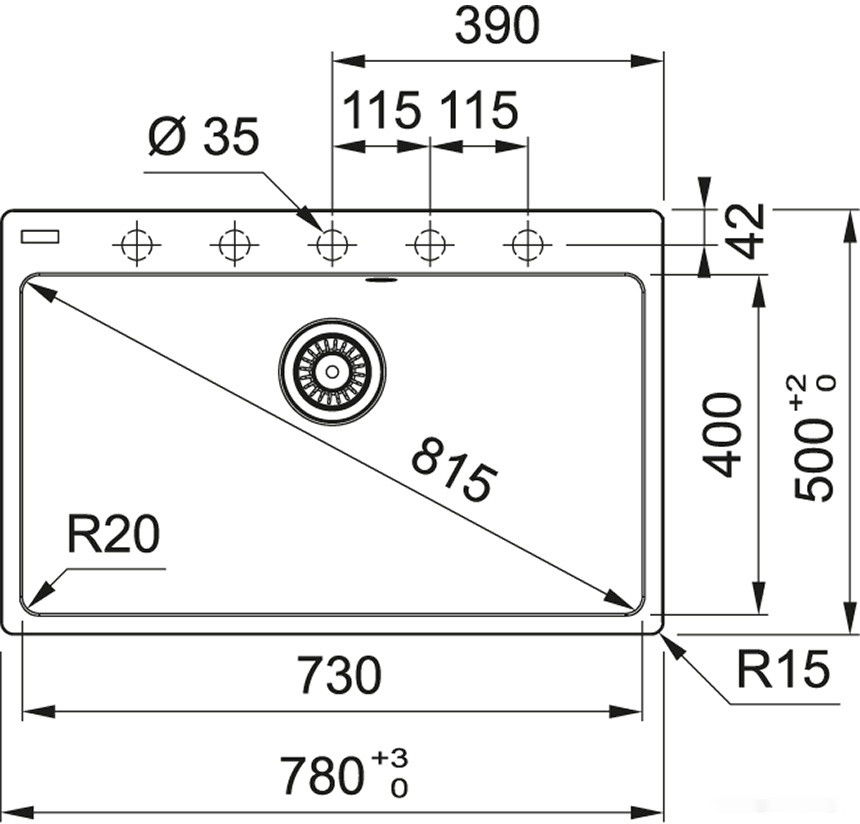 Кухонная мойка Franke Centro CNG 610-73 114.0628.434 (миндаль)