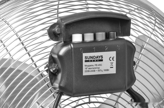 Вентилятор Sundays Home FE-45C (серебристый)