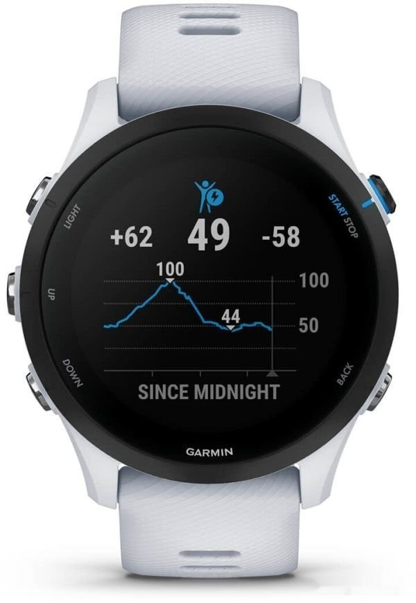 Умные часы Garmin Forerunner 255 Music (белый камень)