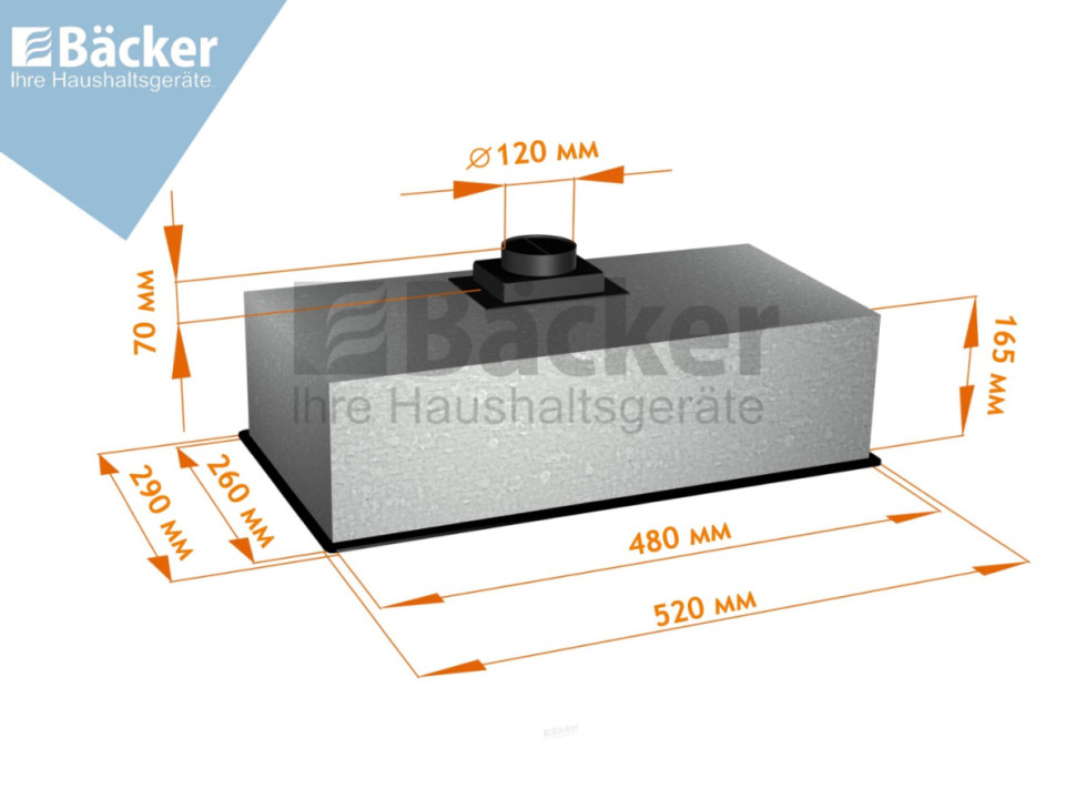 Вытяжка Backer BH50-F1K-BK