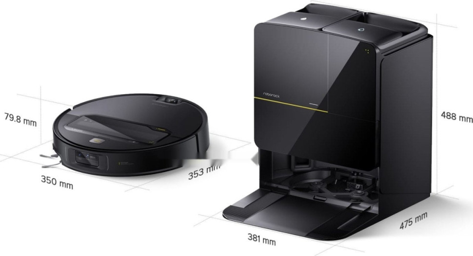 Робот-пылесос Roborock Saros Z70 (евровилка, черный)