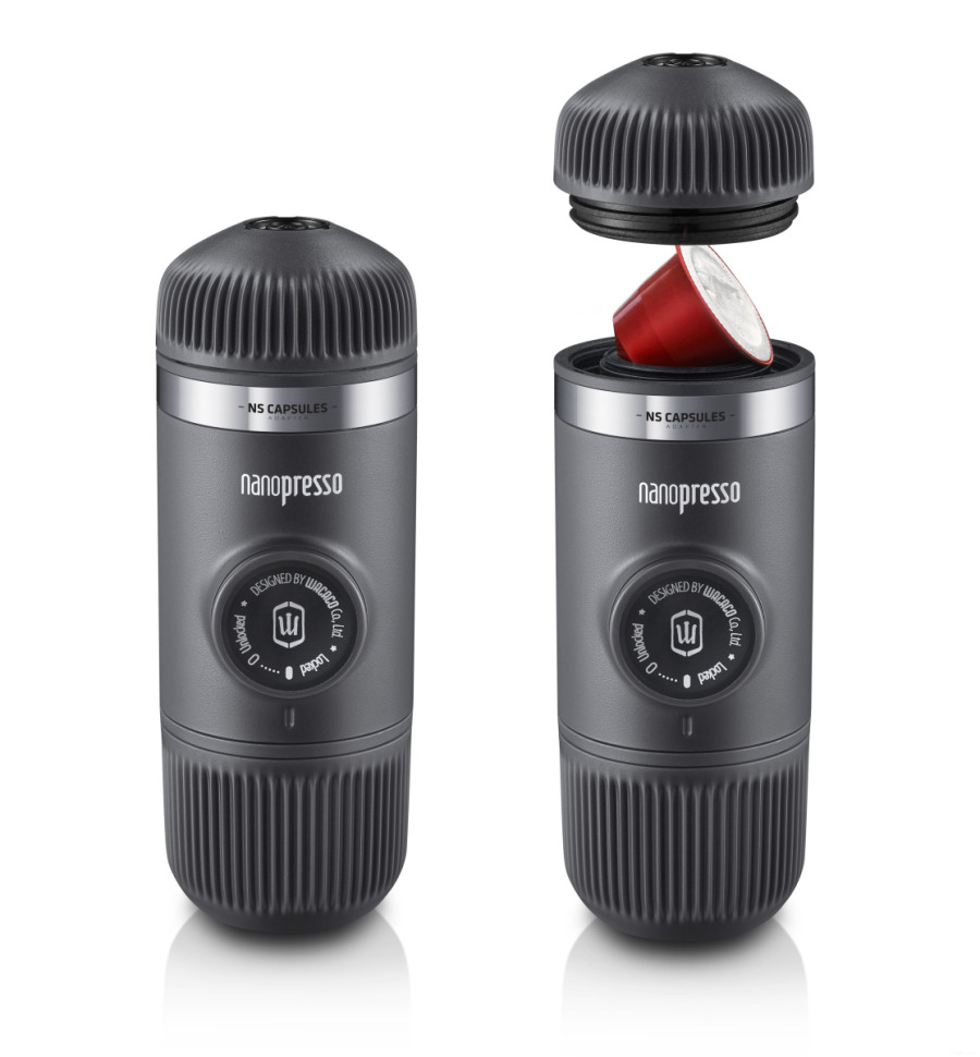 Ручная кофеварка Wacaco Nanopresso Grey + NS Adapter
