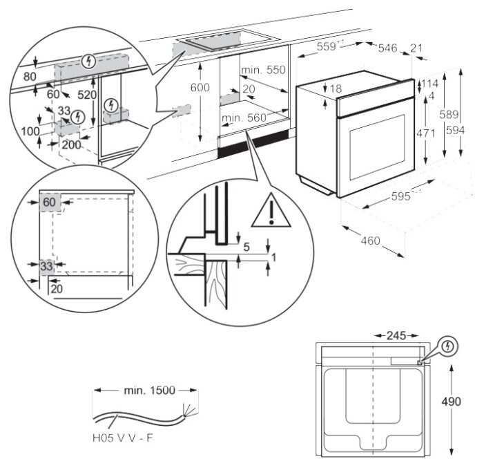 Духовой шкаф Electrolux OEF5E50Z