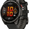 Умные часы Garmin Fenix 8 Pro 47мм (серый, черный силиконовый ремешок)