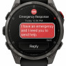 Умные часы Garmin Fenix 8 Pro 47мм (серый, черный силиконовый ремешок)