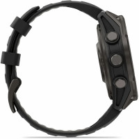 Умные часы Garmin Fenix 8 Pro 47мм (серый, черный силиконовый ремешок)