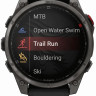 Умные часы Garmin Fenix 8 Pro 47мм (серый, черный силиконовый ремешок)