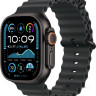 Умные часы Apple Watch Ultra 2 LTE 49 мм (титановый корпус, черный/черный, ремешок из эластомера)
