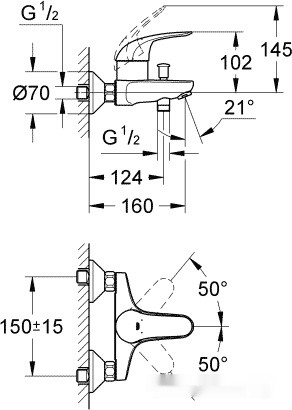 Смеситель Grohe Euroeco 32743000