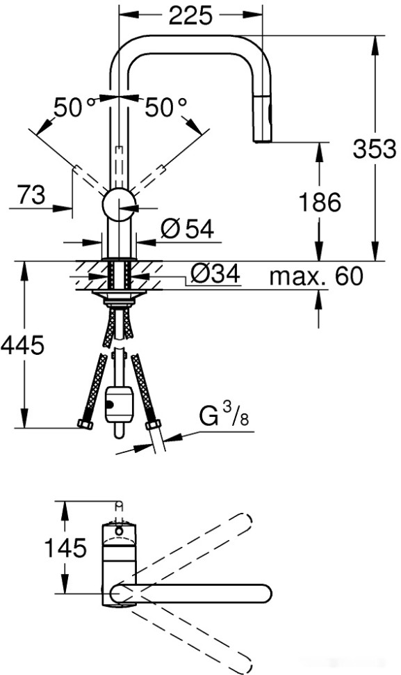 Смеситель Grohe Minta 32322002 (хром)