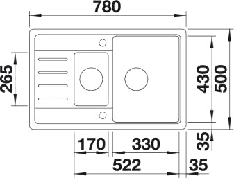 Кухонная мойка Blanco Legra 6S Compact кофе