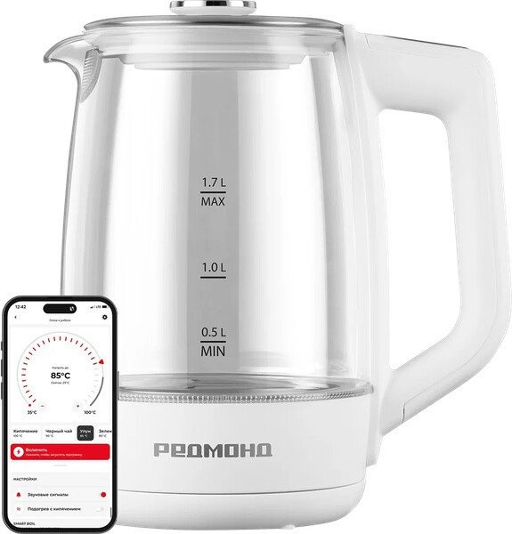Электрический чайник Redmond SkyKettle KG258S (белый)