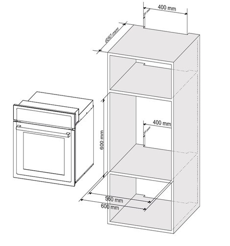 Духовой шкаф RENOVA O90-3WS1