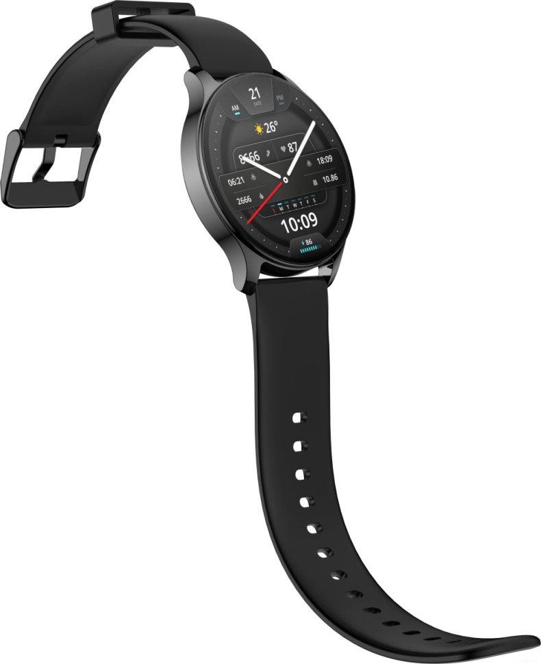 Умные часы Amazfit POP 3R (черный, с силиконовым ремешком)