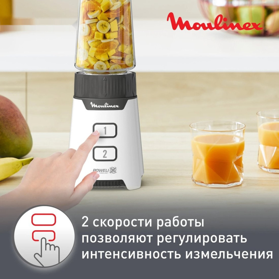 Блендер Moulinex LM16L110 (белый)